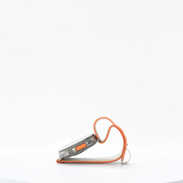 Watch Ultra 2, GPS + Cellular, 49 mm, Natural Titanium Case, Orange/Beige Trail Loop - imagine 3