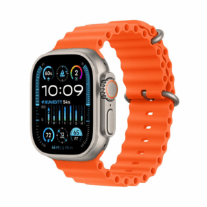 Watch Ultra 2, GPS + Cellular, 49 mm, Natural Titanium Case, Orange Ocean Band
