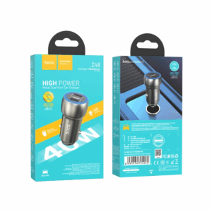 Încărcător auto Hoco Z48 Tough PD40W (2C) metal grey