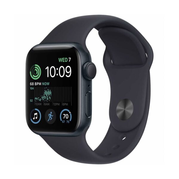 APPLE Watch SE 2nd Gen GPS, 44mm, Midnight Aluminium Case, Midnight Sport Band 32GB midnight nou desigilat